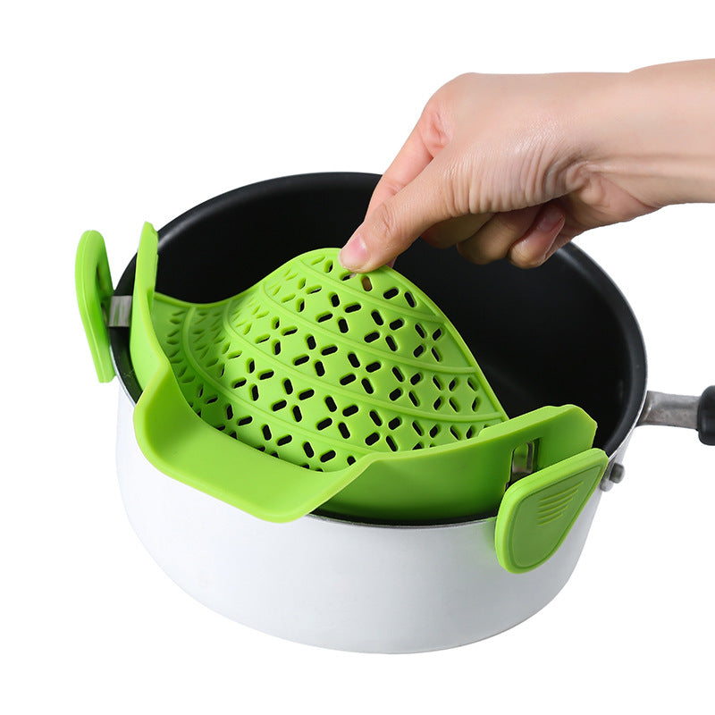 Scolapasta in silicone salvaspazio per pentole, foto 5