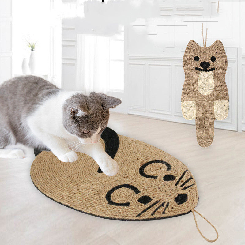 Tiragraffi per gatti a forma di topo in sisal, foto 2