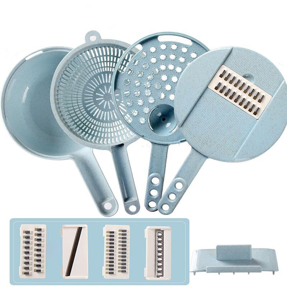 Mandolina affettaverdure 8 in 1 con colino, foto 3
