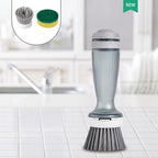 Spazzola lavapiatti con dispenser di sapone, foto 9