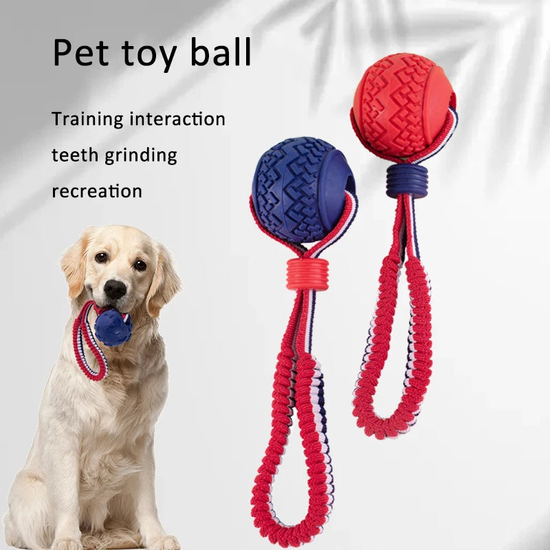 Pallina interattiva per cani con corda, foto 2
