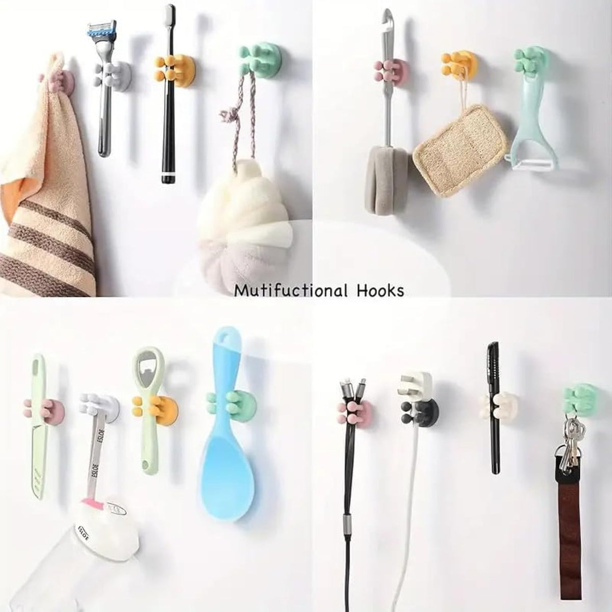 Ganci adesivi in silicone multiuso impermeabili, foto 10