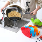 Scolapasta in silicone salvaspazio per pentole, foto 4