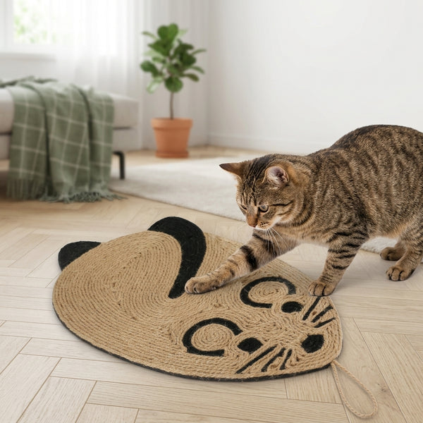 Tiragraffi per Gatti a Forma di Topo in Sisal Naturale